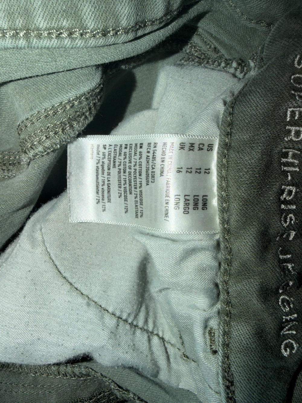 American Eagle Outfitters Women's Skinny Jeans in Olive - Picture 6 of 10